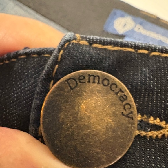 Democracy “AB” Solution Dark Wash Denim Stretch Boot Cut Jeans 20W Boho Y2k - Picture 12 of 15